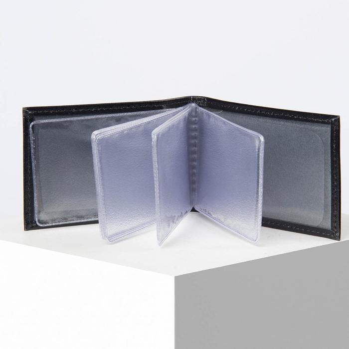 Визитница, 1 ряд, 18 листов, цвет чёрный