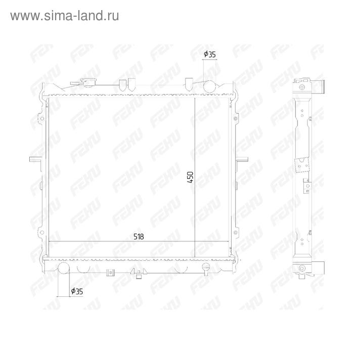 

Радиатор охлаждения Kia Sportage I (93-) MT Fehu FRC1070