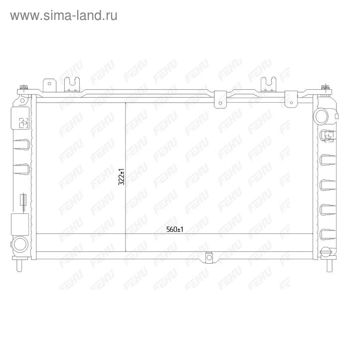 

Радиатор охлаждения (сборный) VAZ 2190 Granta Fehu FRC1528m