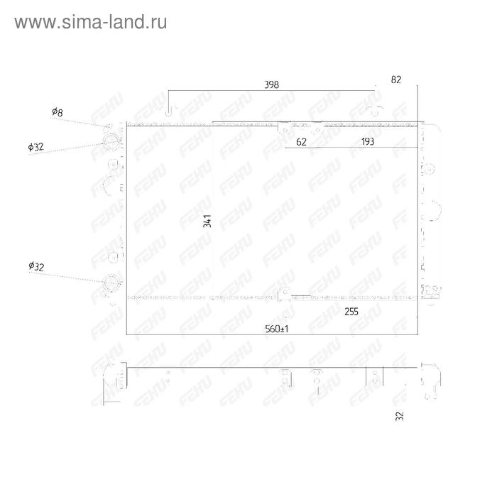 

Радиатор охлаждения (сборный) VAZ 1117-19 Kalina Fehu FRC1538m
