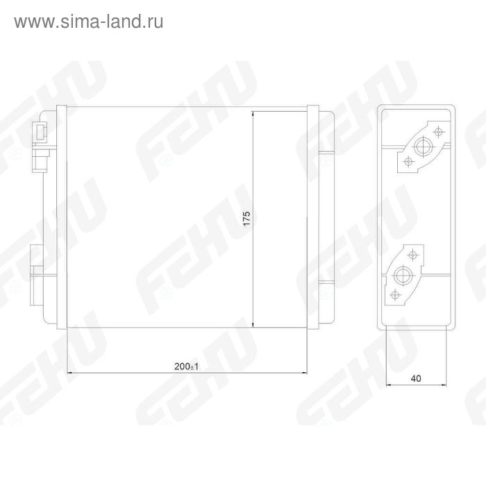 

Радиатор отопителя (сборный) VAZ 2101-2107 узкий Fehu FRH1059m