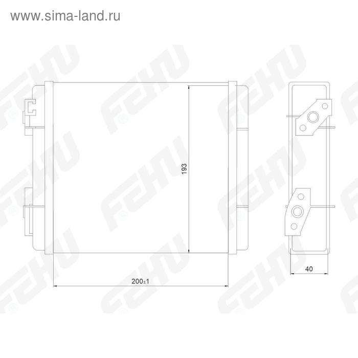 

Радиатор отопителя (сборный) VAZ 2104-05 Fehu FRH1060m