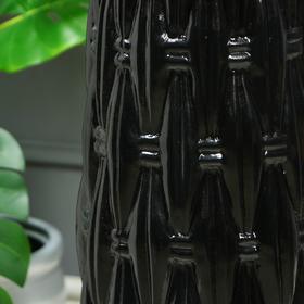 

Ваза керамика напольная "Корзинка", черная, 72 см