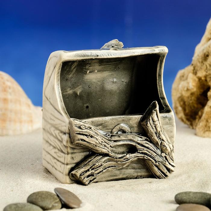 

Декорация для аквариума ''Сундук'', 8×6.5×9 см, микс