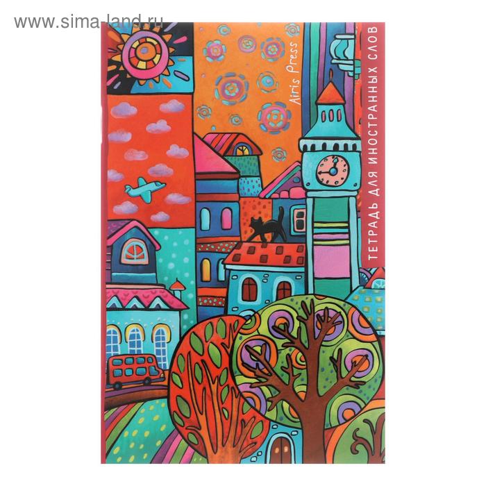 Тетрадь для записи иностранных слов А6 Кошка на крыше 32 листа обложка мелованный картон глянцевая ламинация 37₽