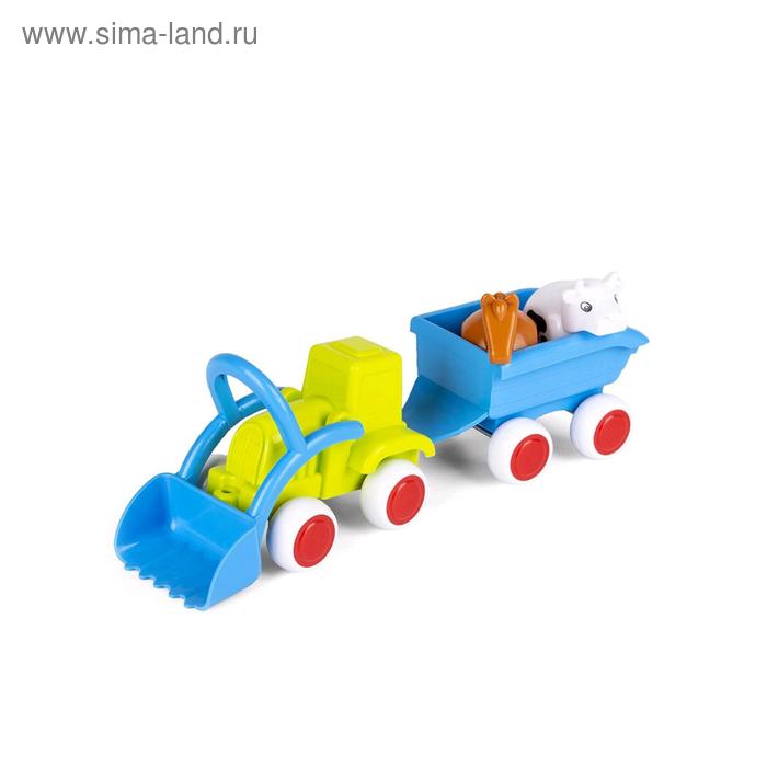 Набор «Сафари Fun. Трактор с животными в прицепе», в коробке игровые наборы viking toys набор сафари трактор с животными в прицепе 85531