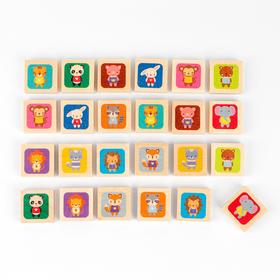

Игра деревянная МЕМО «Забавные зверюшки»