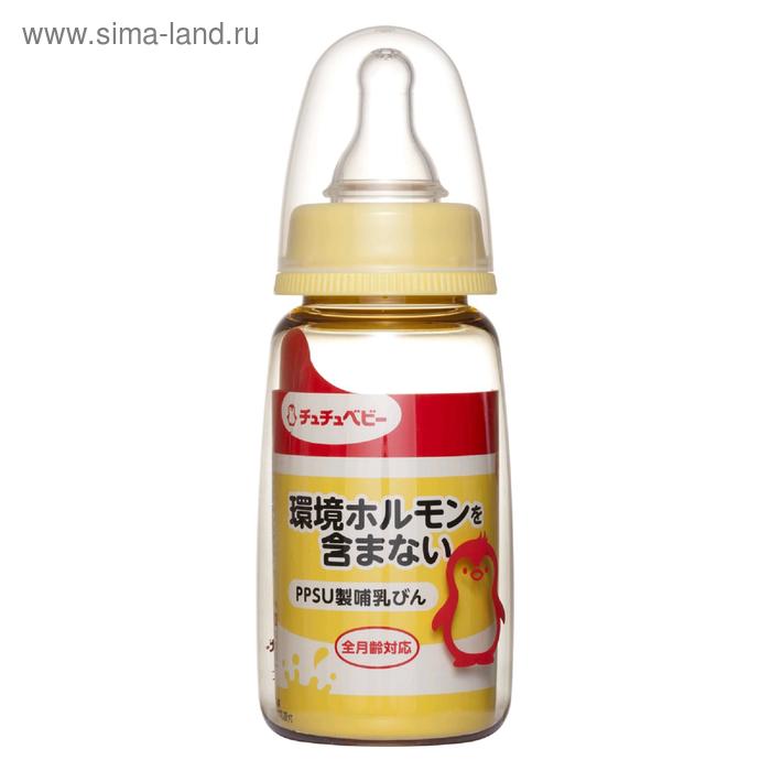 Бутылочка для кормления с силиконовой соской Chu Chu Baby, с узким горлышком, пластиковая, 150 мл