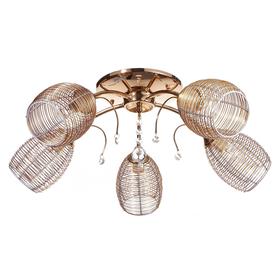 

Люстра 70326/5 5хЕ14 золото 60х20 см