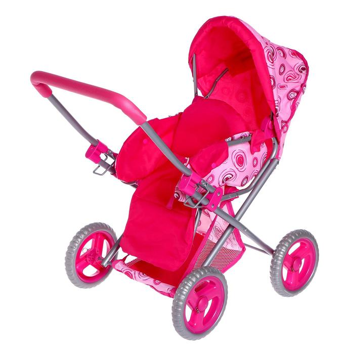 Коляска для кукол зимняя, с переноской и корзиной, металлический каркас