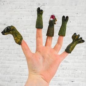 Фигурки на пальцы пальчиковый театр «Динозавр» 2,5х16,5х20 см Ош
