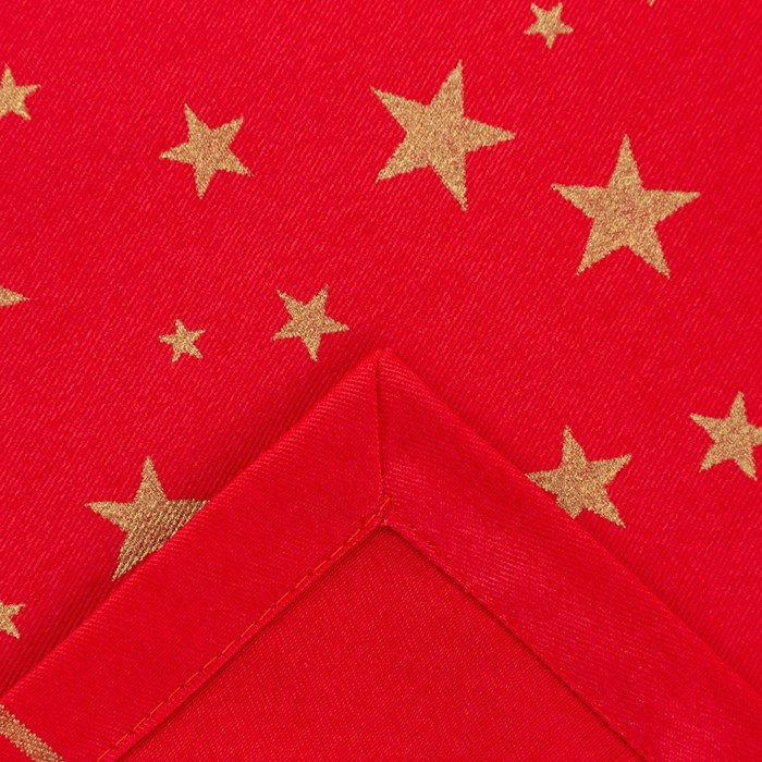фото Скатерть новогодняя этель gold stars 149х180см, 100%хл, 190г/м2