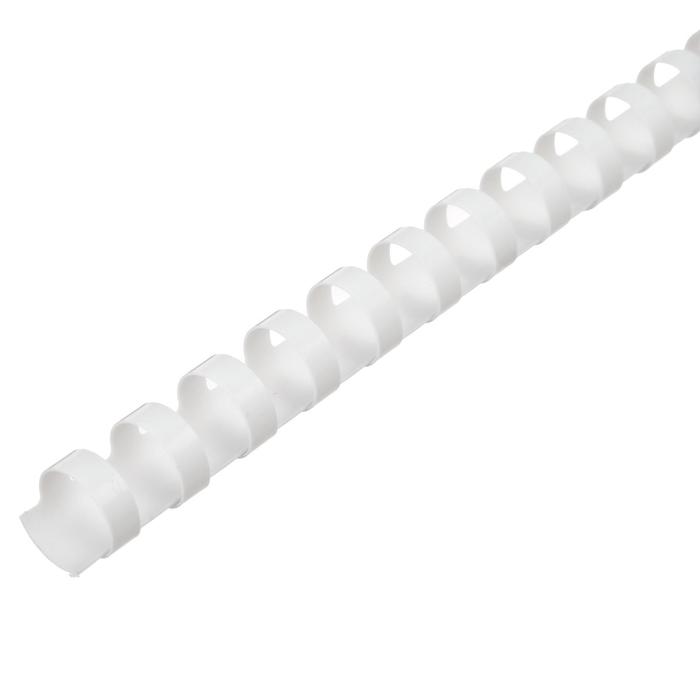 Пружины пластик D=8 мм Гелеос, белые, 100 шт.