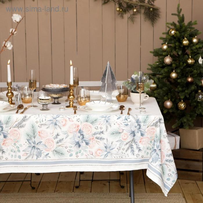 

Скатерть "Этель" Christmas flowers 149х110см с ГМВО, 100%хл, 190г/м2