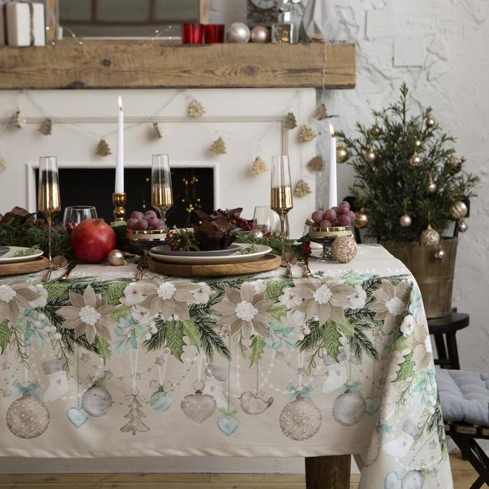 

Скатерть "Этель" Beautiful Сhristmas 149х180см с ГМВО, 100% хлопок, 190г/м2