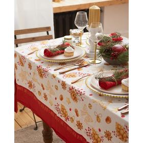 

Скатерть "Этель" Golden Christmas 149х250см c ГМВО, 100%хл, 190 г/м2