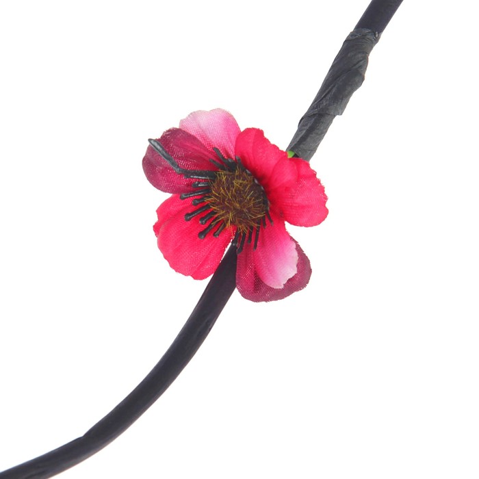 Декоративная ветка "Цветочки" микс