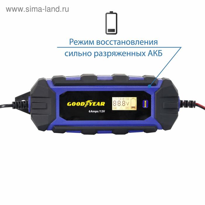 

Зарядное устройство Goodyear CH-6A GY003002, 12В, 6 А, 20-150 А/ч