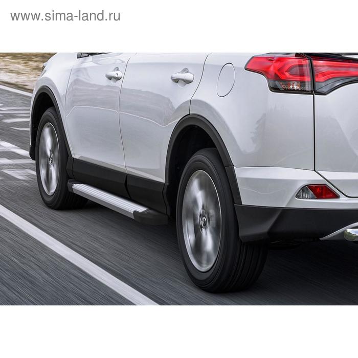

Порог-площадка "Silver" RIVAL, Toyota Rav 4 2013-н.в., с крепежом, F173AL.5705.1