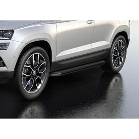 

Пороги алюминиевые "Premium" Rival для Skoda Karoq 2020-, 180 см, 2 шт, A180ALP.5103.1