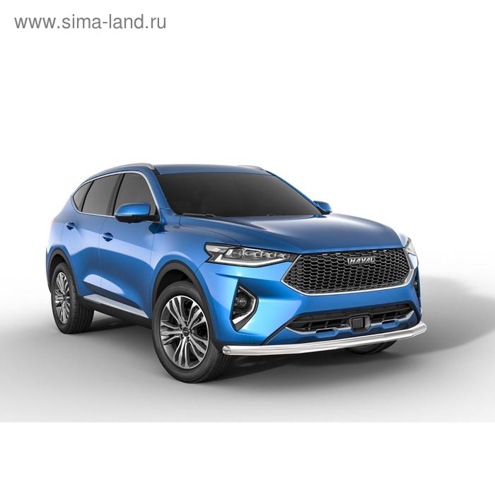 фото Защита переднего бампера d57 rival для haval f7 2019-н.в.,f7x 2019-н.в., нерж. сталь, r.9404.001