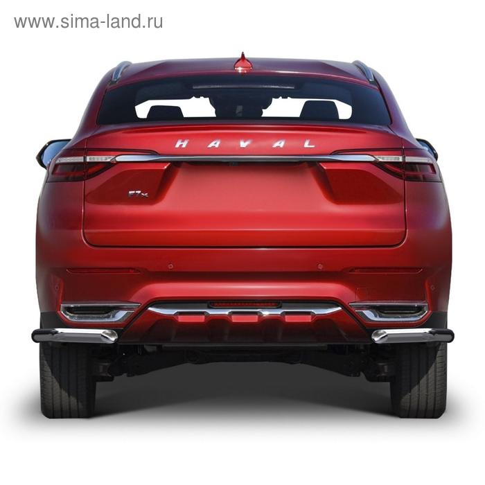 

Защита заднего бампера d57 уголки Rival для Haval F7 2019-н.в.,F7x 2019-н.в., нерж. сталь, 2 части, R.9404.006