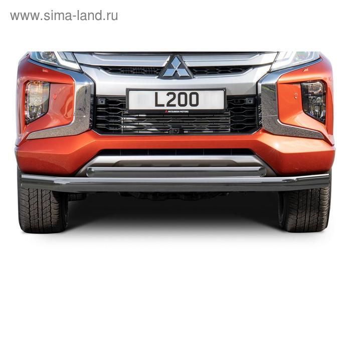

Защита переднего бампера d76+d57 Rival для Mitsubishi L200 V рестайлинг 2018-н.в., нерж. сталь, R.4016.001