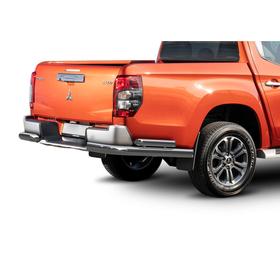 

Защита заднего бампера d76+d57 уголки Rival для Mitsubishi L200 V рестайлинг 2018-н.в., нерж. сталь, 2 части, R.4016.006