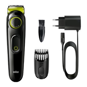 

Триммер Braun BT3221, для бороды и усов, 1 насадка, от аккумулятора, чёрный