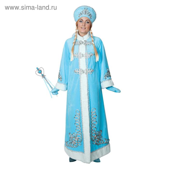 фото Карнавальный костюм «снегурочка с декором», р. 48, рост 170 см страна карнавалия
