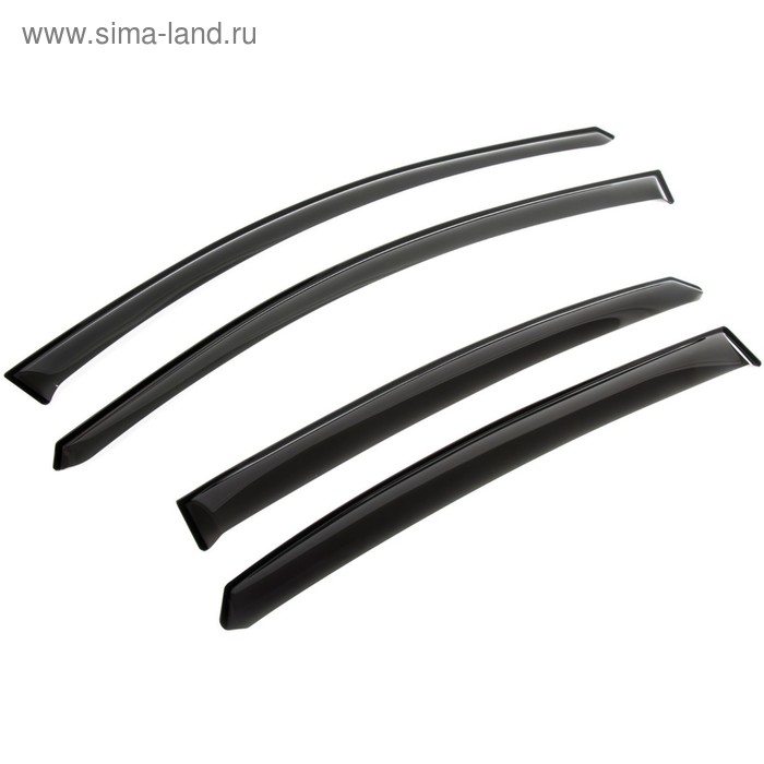 Ветровики Rival Premium для Lada Kalina I, II универсал, 04-18, листовой ПММА, 4 шт., 36001003