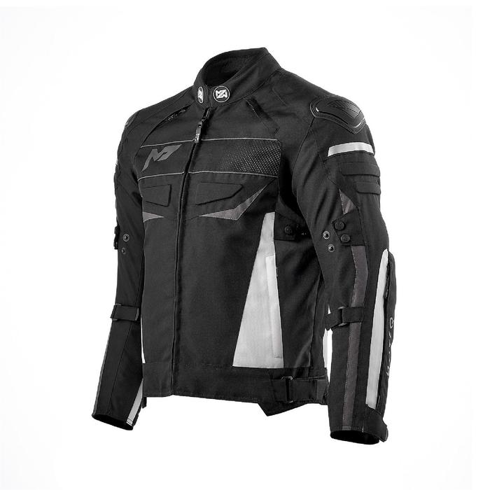 Куртка текстильная мужская CLYDE, чёрный/белый, L