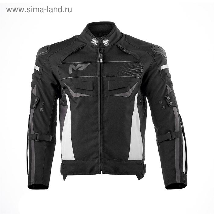 Куртка текстильная мужская CLYDE, чёрный/белый, S