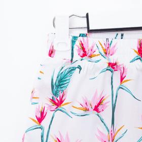 

Шорты KAFTAN "Flowers", белый, р. 44-46