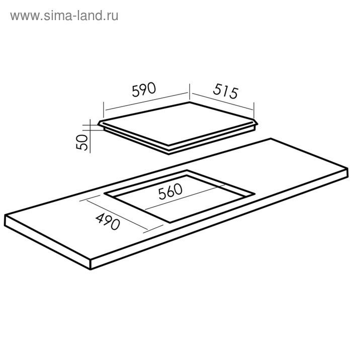 фото Варочная поверхность mbs pg-611wh, газовая, 4 конфорки, механич. управление, белая