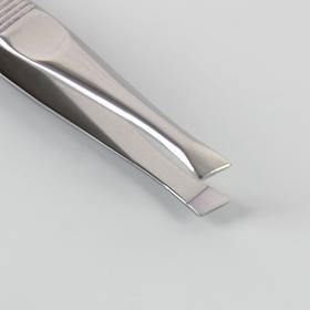 

Пинцет скошенный, узкий, 7,5 см, цвет серебристый, B-162-S