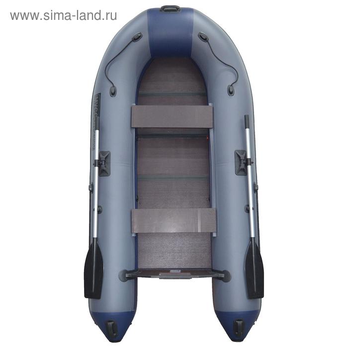 Лодка Муссон 2900 СК Light слань+киль, цвет серо-синий надувная лодка муссон ск light олива