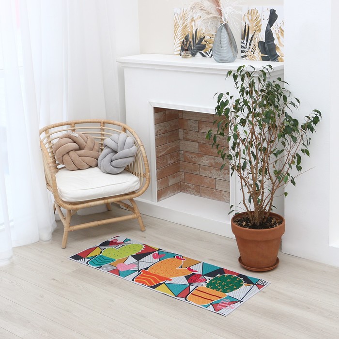 

Ковер Этель "Кактусы" 45*120 см, 700г/м2
