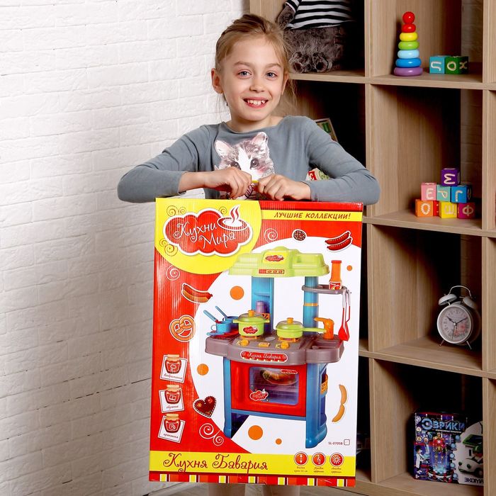 Игровой модуль "Кухня Бавария" с аксессуарами, световые и звуковые эффекты, высота 62 см