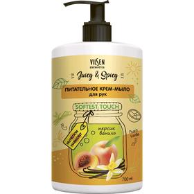 

Крем-мыло для рук Vilsen Cosmetic Juicy Spicy «Персик и ваниль», питательное, 700 мл