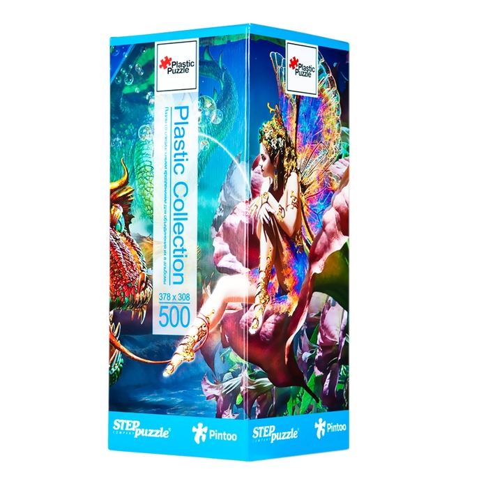 Пазлы "Дракон и фея", 500 элементов