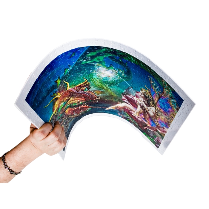 Пазлы "Дракон и фея", 500 элементов