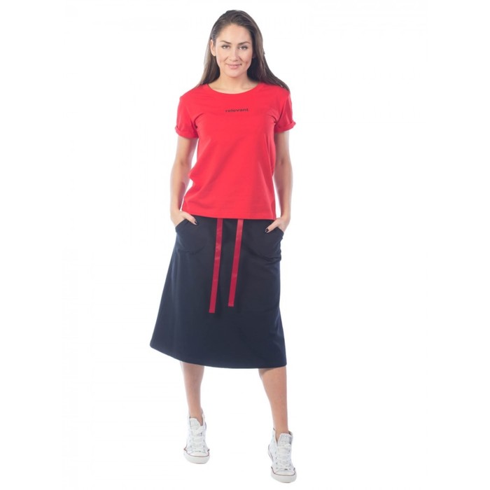 Костюм женский Relevant, размер 44, цвет красный костюм женский relevant размер 54 цвет бордовый