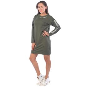 

Платье-футболка Unique Clothing, размер 46, цвет хаки