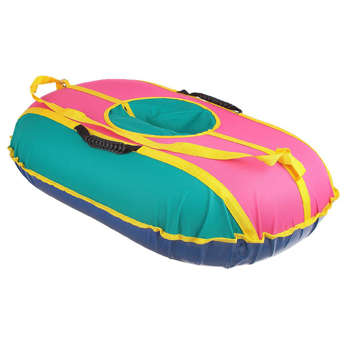 Тюбинг "Ватрушка овал", 115 х 78 см, цвета МИКС