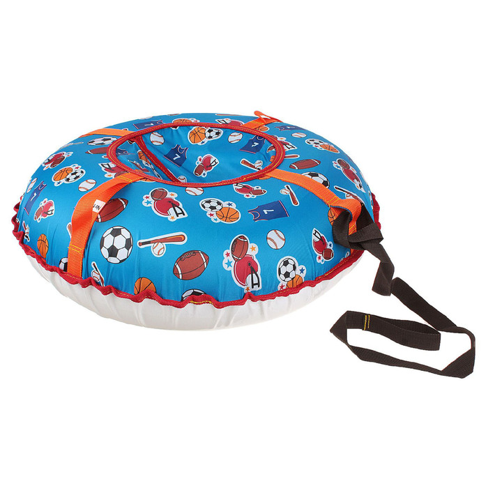 Тюбинг "Ватрушка", диаметр 70 см, с рисунком, цвета МИКС