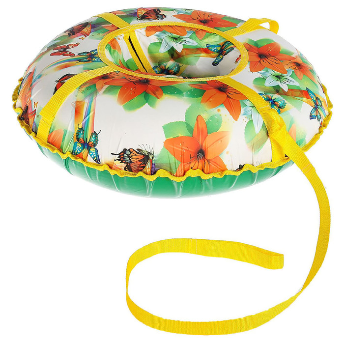 Тюбинг "Ватрушка", диаметр 70 см, с рисунком, цвета МИКС