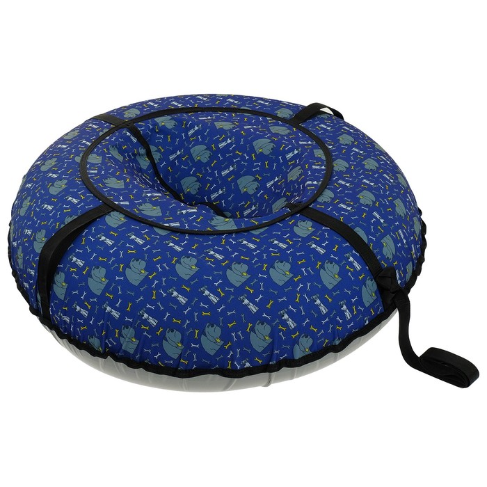 Тюбинг "Ватрушка", диаметр 110 см, с рисунком, цвета МИКС