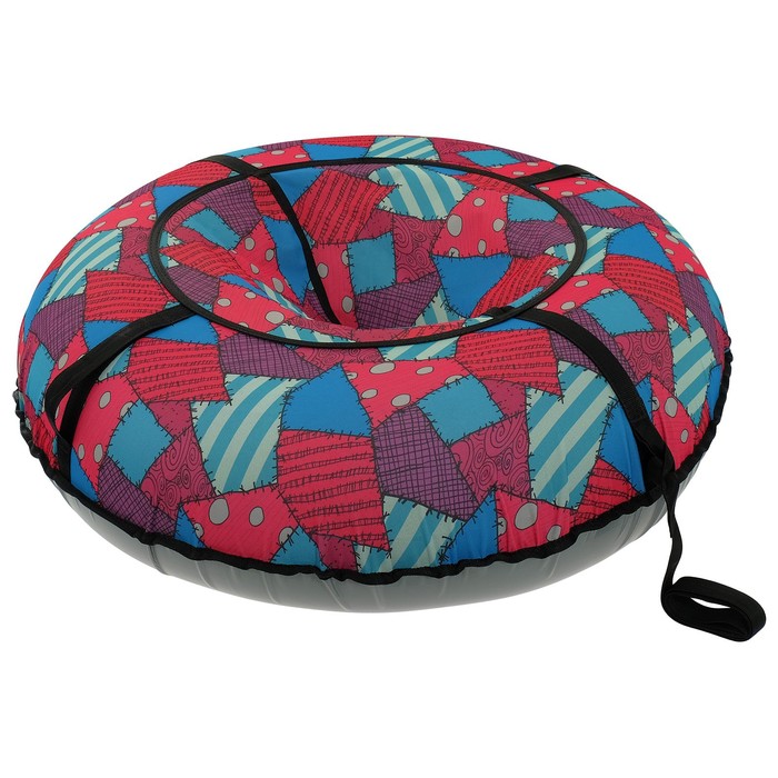 Тюбинг "Ватрушка", диаметр 110 см, с рисунком, цвета МИКС