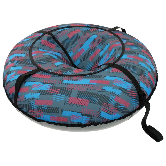 Тюбинг "Ватрушка", диаметр 110 см, с рисунком, цвета МИКС